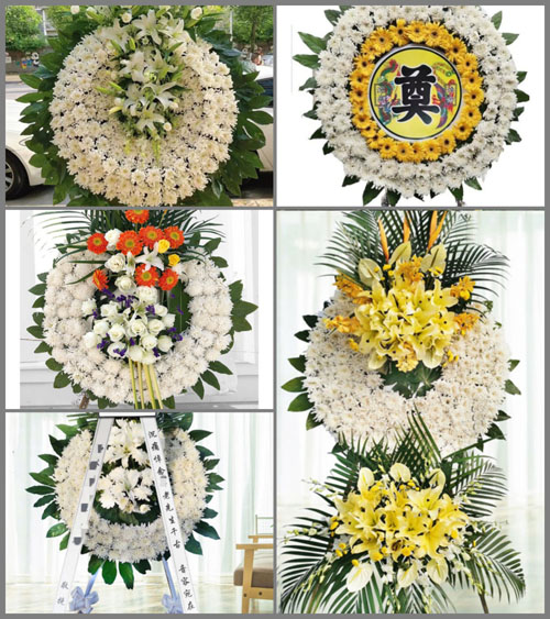 山东青岛莱西市望城街道西贤都村花圈速递