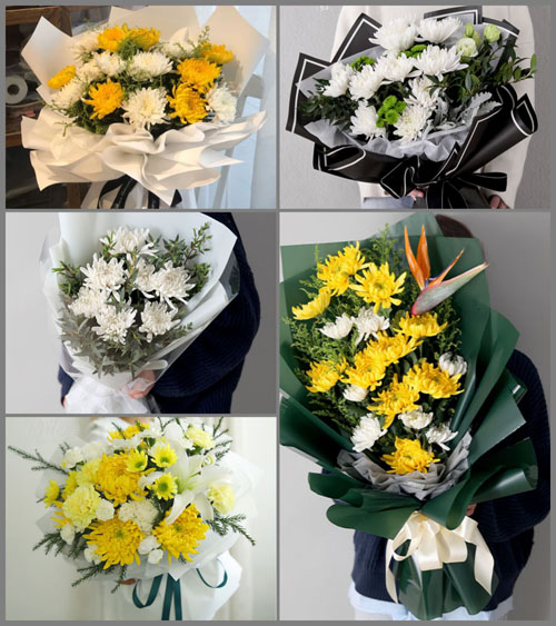 山东青岛莱西市望城街道西贤都村白事花束代送